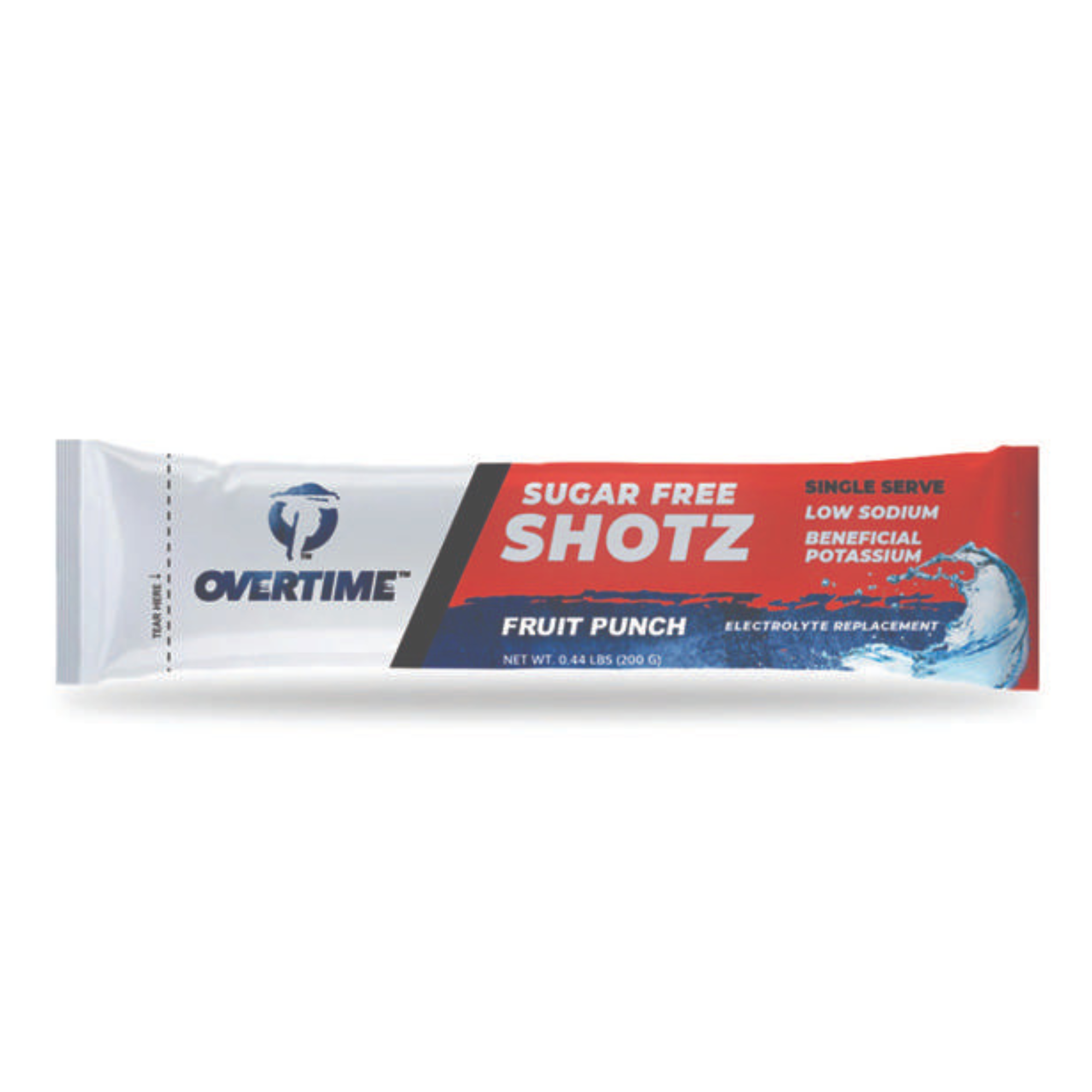 Overtime 400 Pack Sugar Free Single Flavor Electrolyte Drink Mix - Single Serve Shotz  from GME Supply